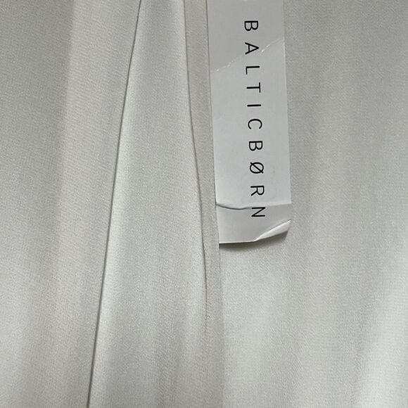 NWT Baltic Born White Chiffon Lydia Maxi Dress Sz XS - Picture 9 of 10